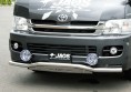 Захист переднього бампера Toyota HIACE 04+ (широкий кузов)