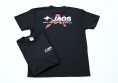 Футболка чорна SPORTS з логотипом Jaos, розмір L